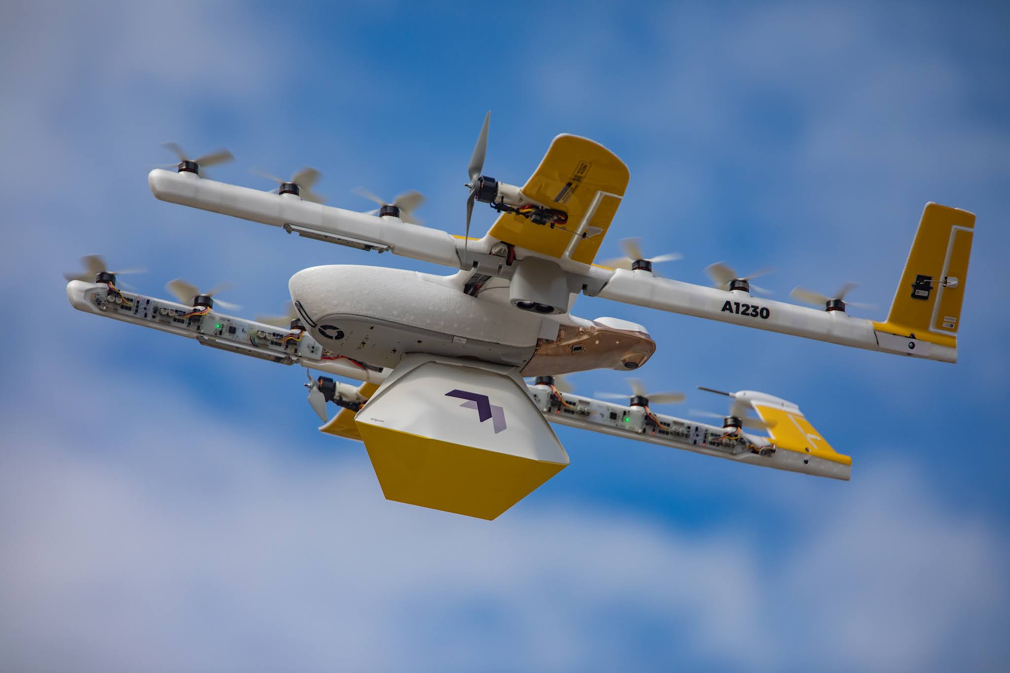 Drone with package